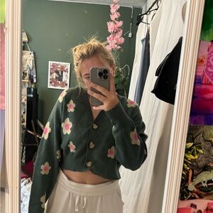 medium local boutique flower sweater